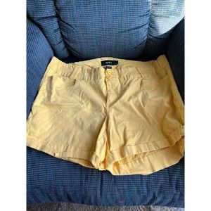 Torrid yellow shorts plus size 20